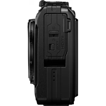 OM System Tough TG-7 nera fotocamera compatta robusta, 12 MP, video 4K, impermeabile 15m
