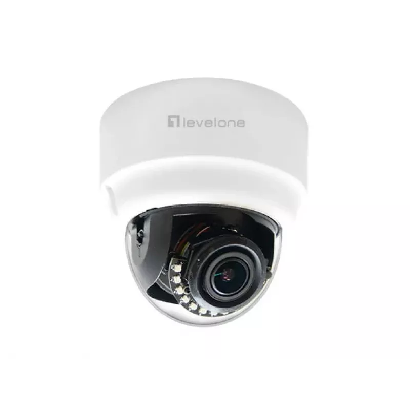 LevelOne FCS-3303 telecamera IP dome 3MP con PoE, visione notturna IR, IP66 IK10