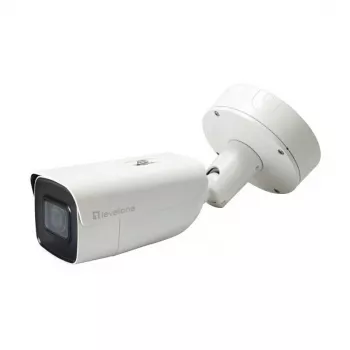 LevelOne FCS-5095 telecamera IP bullet per esterni 8MP con IR, PoE, IK10