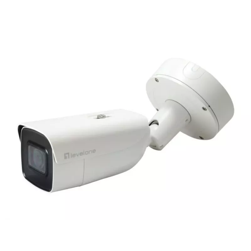 LevelOne FCS-5095 telecamera IP bullet per esterni 8MP con IR, PoE, IK10