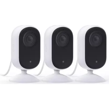 Arlo Essential 3 telecamera di sorveglianza interna 2K con pan-tilt-zoom (confezione da 2, bianca)