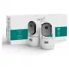 Arlo Essential 3 telecamera di sorveglianza interna 2K con pan-tilt-zoom (confezione da 2, bianca)