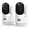 Arlo Essential 3 telecamera di sorveglianza interna 2K con pan-tilt-zoom (confezione da 2, bianca)