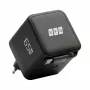 EFB Elektronik G652CE caricabatterie da parete GaN USB-C PD 3.0 65W con cavo retrattile, nero
