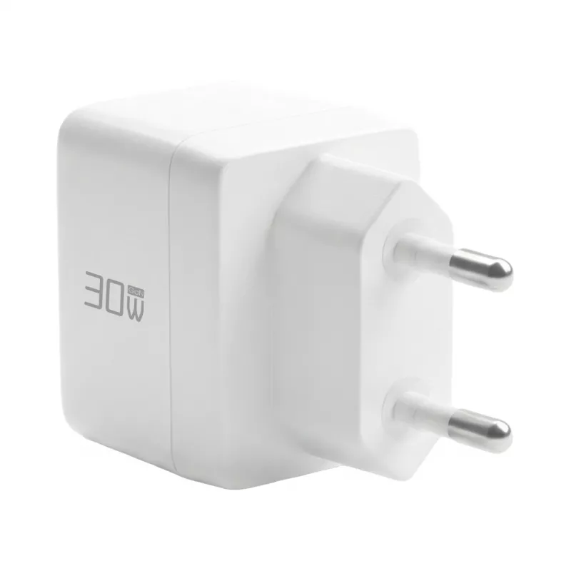 EFB Elektronik G301CE set caricabatterie USB-C GaN 30W con cavo USB-C 2m, bianco