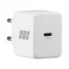 EFB Elektronik G201CE set caricabatterie da parete USB-C GaN 20W con cavo USB-C 2m, PD3.0 e QC3.0, bianco