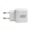 EFB Elektronik G301A1CE set caricabatterie da parete GaN 30W USB-C PD3.0 + USB-A QC3.0 con cavo USB-C 2m, bianco
