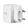 EFB Elektronik G301A1CE set caricabatterie da parete GaN 30W USB-C PD3.0 + USB-A QC3.0 con cavo USB-C 2m, bianco