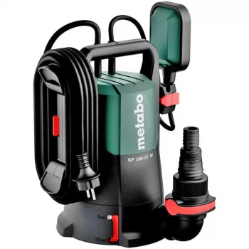 Metabo KP 160-35 SF pompa combinata sommersa/a pressione 500 W, 16000 l/h, 7,5 m, particelle 35 mm, cavo 10 m, nero/verde 601792000