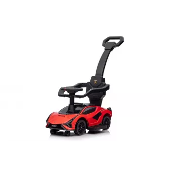 LEAN TOYS Lamborghini QLS-996T auto a spinta con manico rosso