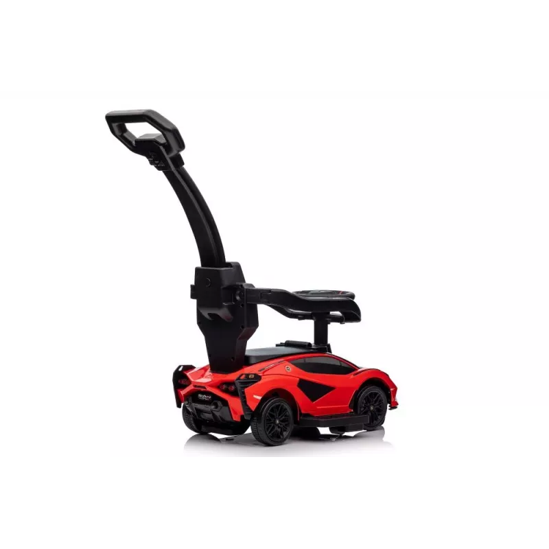 LEAN TOYS Lamborghini QLS-996T auto a spinta con manico rosso