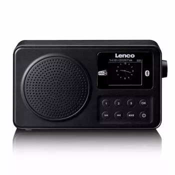 Lenco PDR-033BK radio DAB+/FM portatile con Bluetooth e batteria ricaricabile - nero