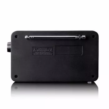 Lenco PDR-033BK radio DAB+/FM portatile con Bluetooth e batteria ricaricabile - nero