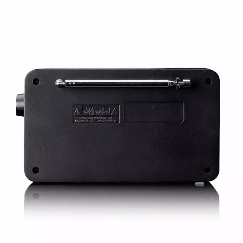 Lenco PDR-033BK radio DAB+/FM portatile con Bluetooth e batteria ricaricabile - nero