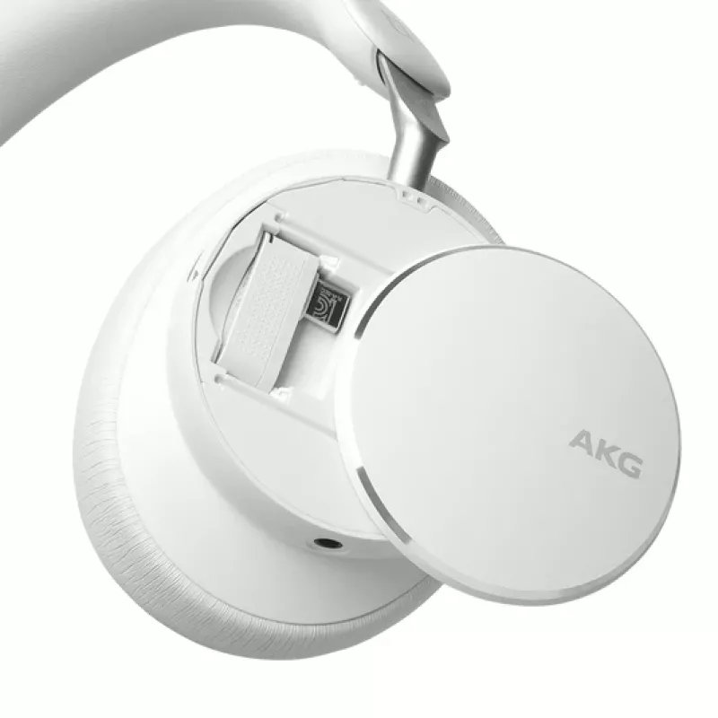 AKG N9 cuffie over-ear wireless ibride con ANC adattivo, Bluetooth 5.3 - bianco