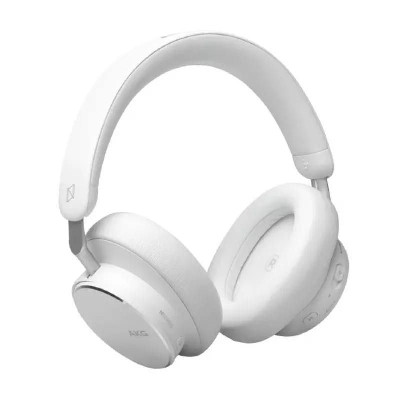 AKG N9 cuffie over-ear wireless ibride con ANC adattivo, Bluetooth 5.3 - bianco