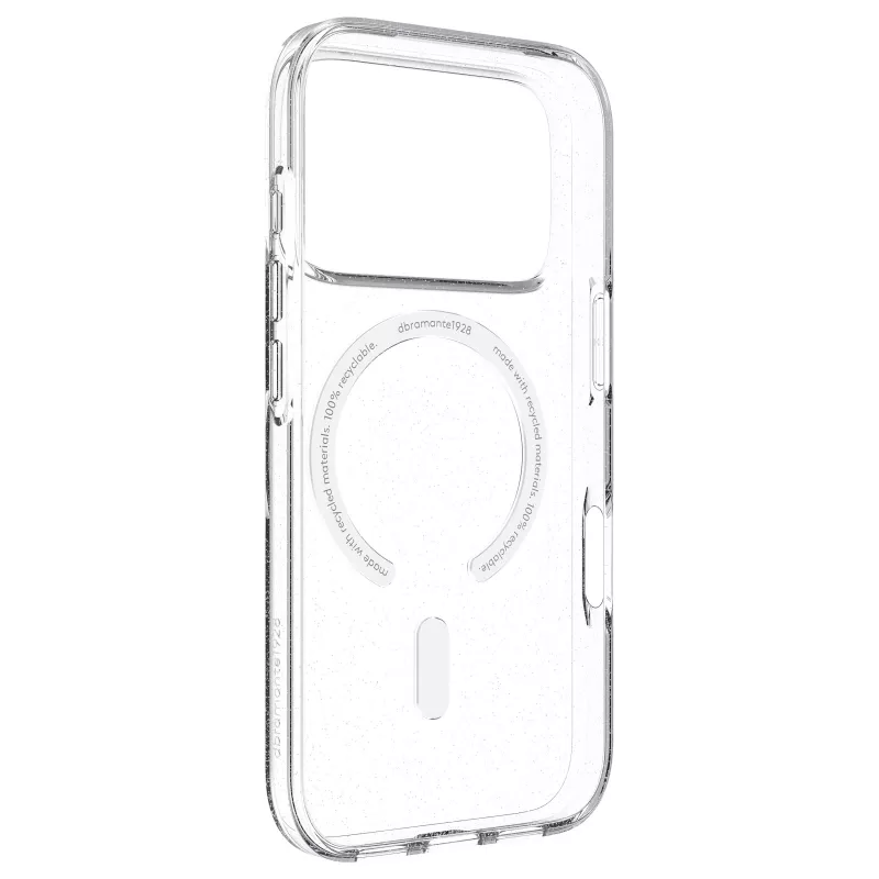 dbramante1928 Greenland Pro custodia posteriore per Apple iPhone 17 Pro - compatibile MagSafe - plastica riciclata - Stardust