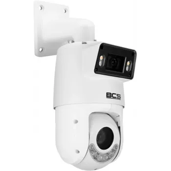 BCS LINE telecamera IP PTZ 4MP con zoom ottico 5x, IR 50m, PoE, IP66, AI SMD Plus