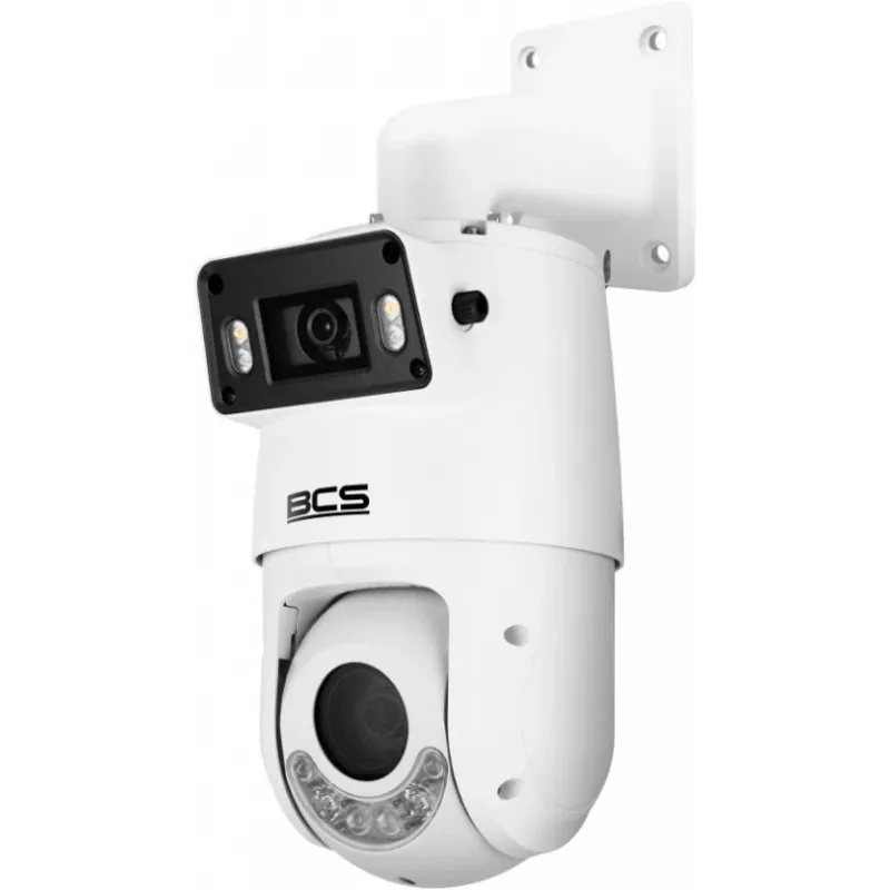 BCS LINE telecamera IP PTZ 4MP con zoom ottico 5x, IR 50m, PoE, IP66, AI SMD Plus