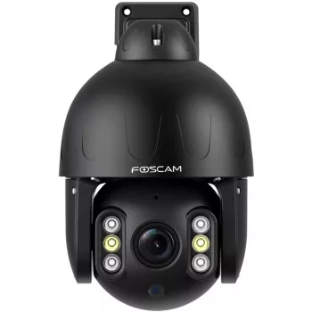 Foscam SD8EP telecamera esterna con rotazione/inclinazione e PoE, 8MP 4K, zoom ottico 4x, IP66, nero