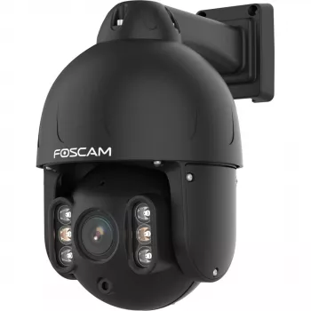 Foscam SD8EP telecamera esterna con rotazione/inclinazione e PoE, 8MP 4K, zoom ottico 4x, IP66, nero