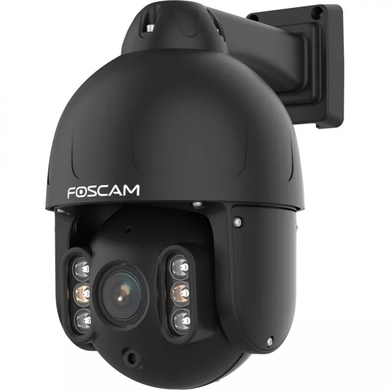 Foscam SD8EP telecamera esterna con rotazione/inclinazione e PoE, 8MP 4K, zoom ottico 4x, IP66, nero