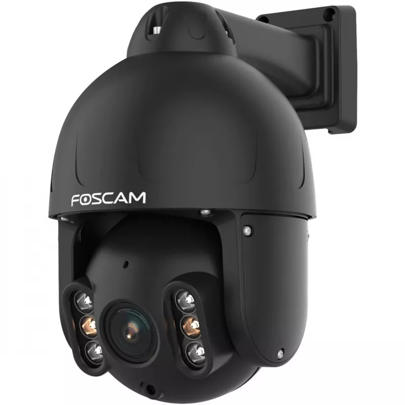 Foscam SD8EP telecamera esterna con rotazione/inclinazione e PoE, 8MP 4K, zoom ottico 4x, IP66, nero
