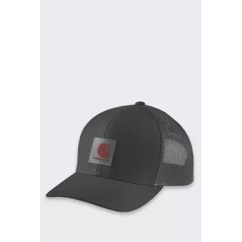 Carhartt Twill Mesh-Back Logo Patch Cap - Nero