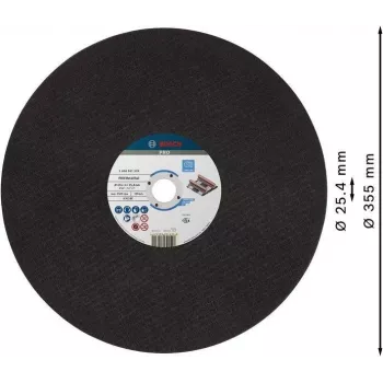 Bosch Disco da taglio per smerigliatrici angolari piccole 355 x 4 x 25,4 mm, 2608601339