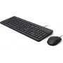 HP 150 Set mouse e tastiera con filo - USB, full-size, nero 240J7AA#ABX