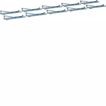 HAGER KU9S80YZ Cavo di collegamento a Y per bus KNX, 1 connettore maschio su 2 connettori femmina, 0,8 m, nero/blu, confezione da 10