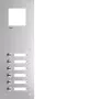Hager RTQ106X Placca frontale citofono Mono 6 tasti bianco