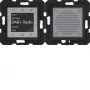 HAGER WAN6110BG Radio Touch UP DAB+ Altoparlante Bluetooth da incasso nero lucido