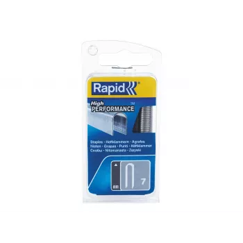 Rapid Tools Fermacavi tipo 7, 12 mm, zincati con taglio seghettato, punti a filo piatto – 1 pezzo (40109523)