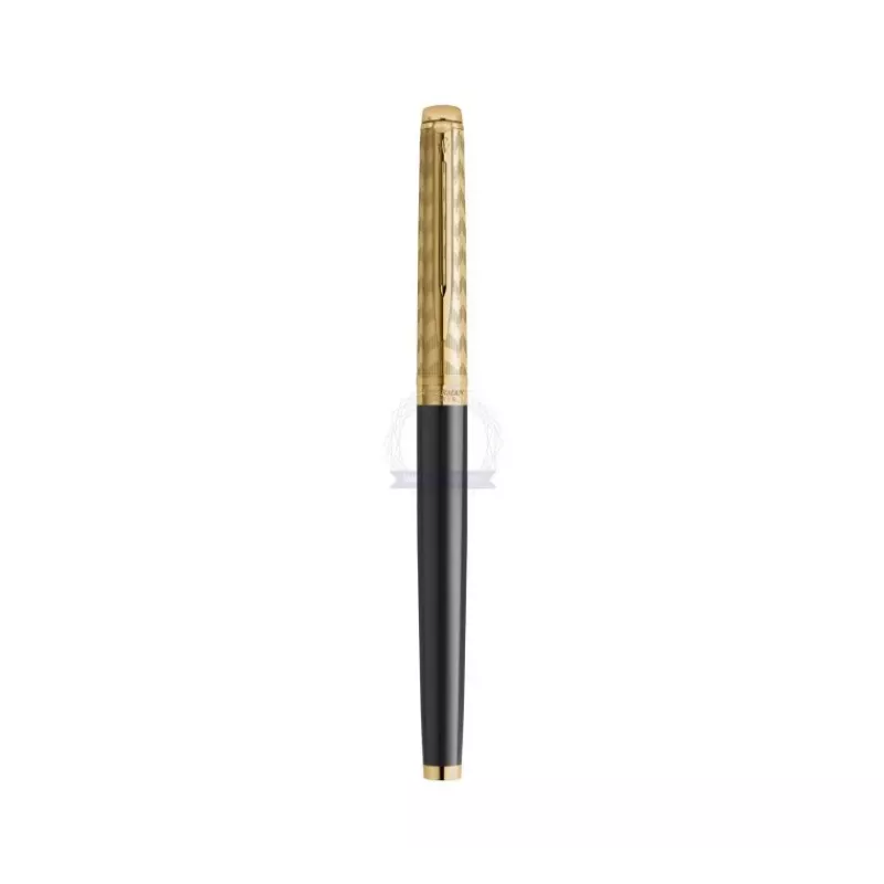 Waterman Hemisphere Penna rollerball - fine, nero lucido con finiture cromate, confezione regalo 2225136