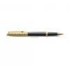 Waterman Hemisphere Penna rollerball - fine, nero lucido con finiture cromate, confezione regalo 2225136