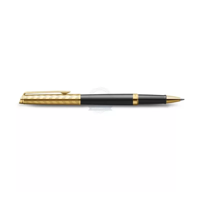 Waterman Hemisphere Penna rollerball - fine, nero lucido con finiture cromate, confezione regalo 2225136