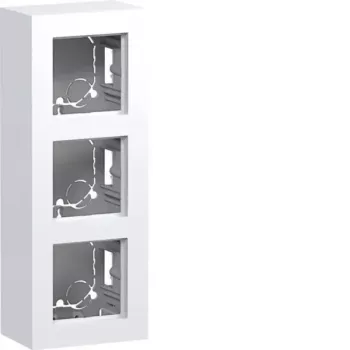 HAGER WAD8310WG Contenitore da parete 3 moduli alto, bianco polare