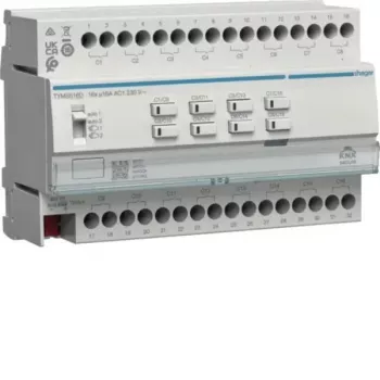 HAGER TYMS616D Attuatore KNX Secure per commutazione/tapparelle 16/8 canali