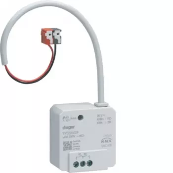 Hager TYBS602F Attuatore KNX per commutazione/tapparelle, 2/1 canale, 6 A, montaggio da incasso