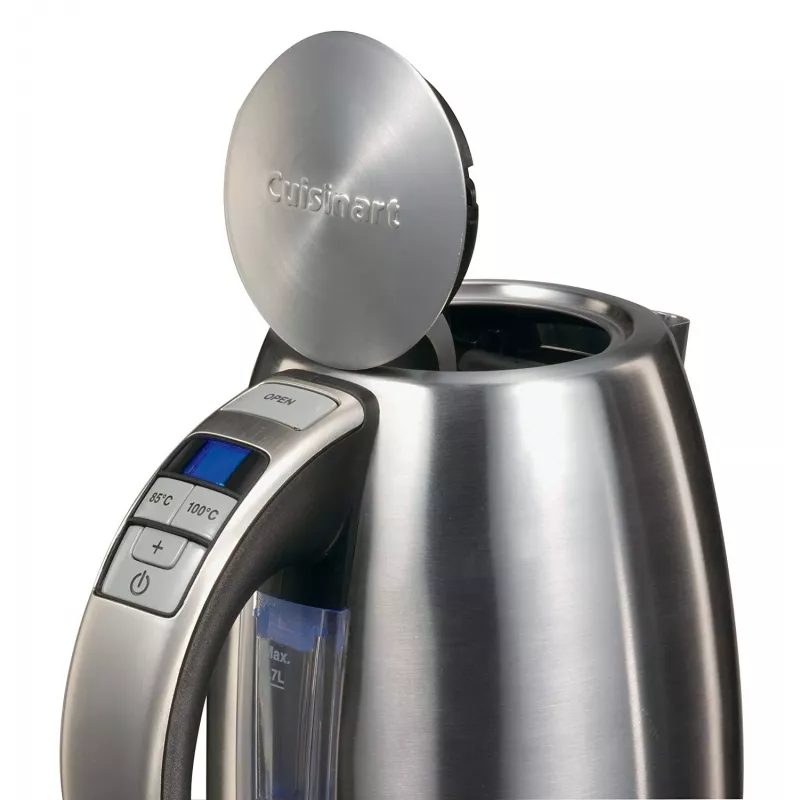 Cuisinart CPK17E-B Bollitore elettrico, 1,7 L, 1500 W, acciaio inox, 6 impostazioni di temperatura