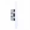 HAGER WAS2175WM Presa doppia con coperchio a ribalta, Berker A.1, bianco polare