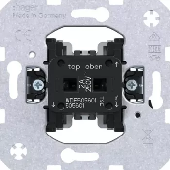 Hager WDE505601 pulsante 1 polo 1 NO 250 V AC 10 A montaggio da incasso