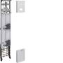 Hager ZH53W3NT universZ quadro completo, 1350x250mm, 3 punti, 2 posti contatore, 10 mm², con funzione di sezionamento