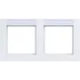 Hager A.1 cornice orizzontale 2 moduli, bianco luce opaco WAD6202WM