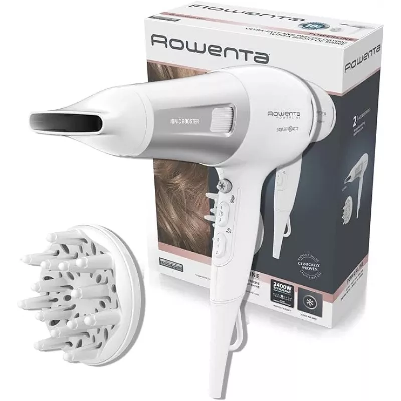Rowenta Power 2100W asciugacapelli bianco/argento