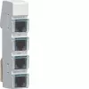 Hager LMN modulo bus, 4 connettori femmina RJ12, passivo, senza alimentazione ZZ12LMN04P