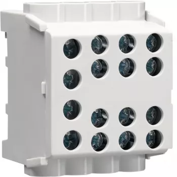 HAGER KH35L8 morsetto di derivazione unipolare per linea principale, 6-35 mm² linea principale, 125 A, 1000 V, grigio