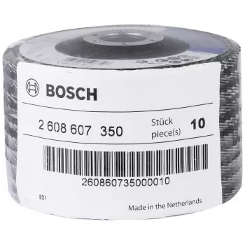 Bosch X551 Standard per metallo disco lamellare, diametro 115 mm, foro 22,33 mm, grana 60, corindone zirconio, conico, 1 pezzo 2608607350