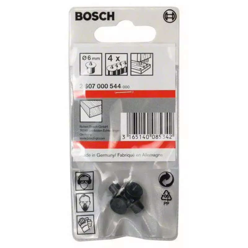 Bosch SDS-plus-5X punta per martello 6x50x110 mm, confezione da 4, nero 2 607 000 544